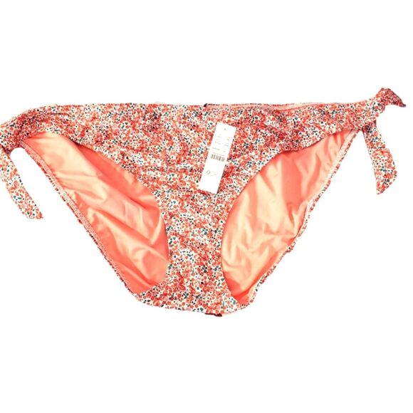 J. Crew Sunset Pink Liberty Fabric Bikini Bottom Fresh Floral Feminine 3X NWT - Picture 1 of 11